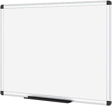 VIZ-PRO Magnetic Dry Erase Board, 36 X 24 Inches, Silver Aluminium Frame