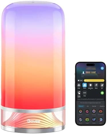 Govee RGBIC Smart Table Lamp 2, Touch Bedside Small Table Lamp Compatible with SmartThings, Matter, Alexa…