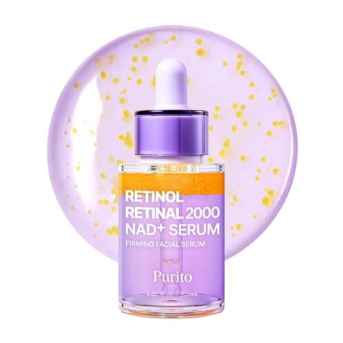 PURITO Retinol 0.1% + Retinal 0.1% Anti-Aging Facial Serum | for Wrinkles, Fine Lines & Firmer Skin | Dual Retinoids with NAD+…