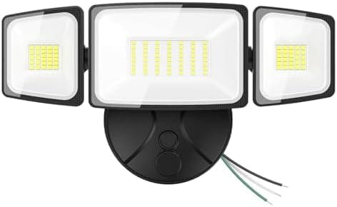 Onforu 75W Flood Lights Outdoor, 7000LM Brightness Security Lights Switch Controlled, 3 Adjustable…