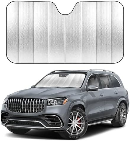 EcoNour Accordion Foldable Windshield Sun Shade | Premium Reflective…