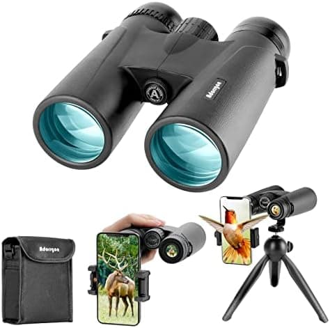 Adorrgon 12x42 HD Binoculars for Adults High Powered with Phone Adapter, Tripod and Tripod Adapter - Large View Binoculars with…