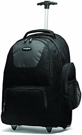 Samsonite Wheeled Backpack with Organizational Pockets, Black/Charcoal, One Size