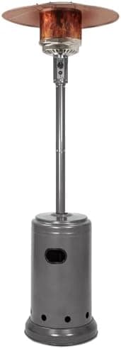 Amazon Basics 46,000 BTU Portable Outdoor Propane Patio Heater with Wheels, Commercial & Residential with…