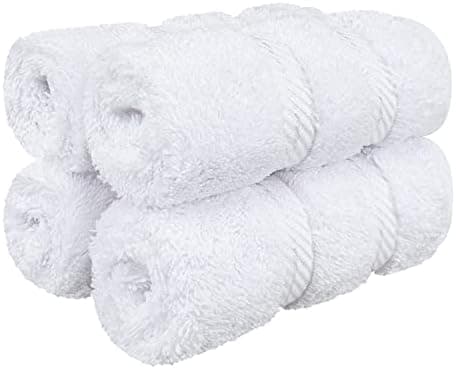 American Soft Linen Luxury Washcloths for Bathroom, 600 GSM 100%…