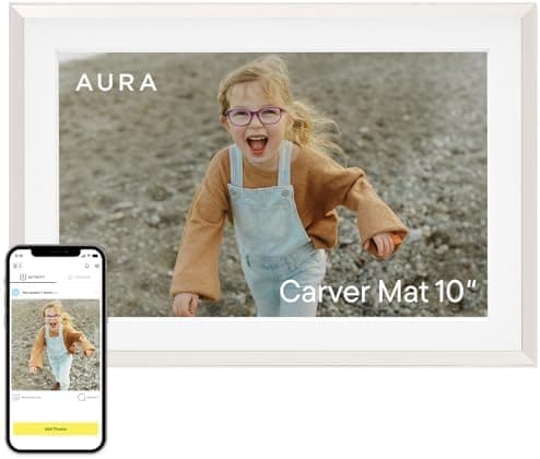 Aura Carver 10.1" WiFi Digital Picture Frame | The Best Digital Frame for Gifting | Text Photos…