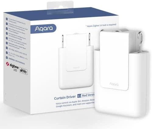 [Upgraded Version] Aqara Smart Curtain Motor E1 (Rod Version, 1 Pack), Requires AQARA Zigbee 3.0 HUB, Not Support Hubs from Other…