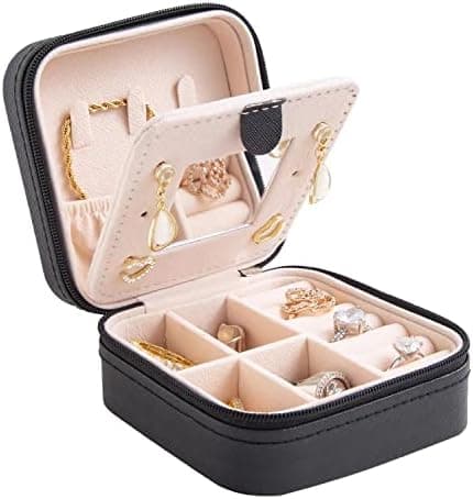 KElofoN KElofoN Travel jewelry case Travel jewelry box Travel Jewelry Organizer Small Jewelry Organizer Box Gift for Girls Women…