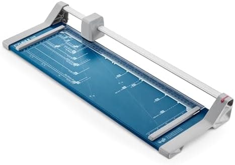 Dahle 508 Personal Rotary Trimmer, 18" Cut Length, 5 Sheet Capacity, Self-Sharpening, Automatic Clamp, German Engineered Paper…