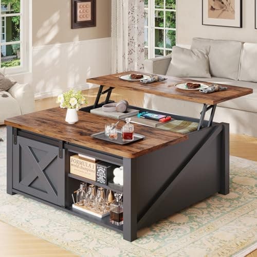 SEDETA 31.5" Lift Top Coffee Table with Storage, Square Coffee Tables for Living Room, Farmhouse…