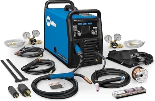 Miller 907757 Multimatic 220 AC/DC Multiprocess Welder - Versatile Multi-Process MIG, Flux-Cored & TIG Welder Machine - Portable…