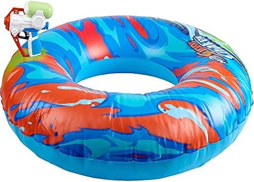 Nerf Super Soaker Hydro Battle Ride-On Cruiser – Inflatable Pool Float with Pool-Fed Mega Water Blaster