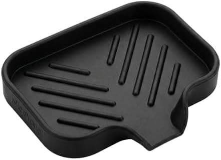 MicoYang Silicone Soap Dish with Drain Spout, Self-Draining Sink Organizer Tray for Bathroom and…