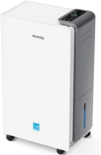 AEOCKY 4500 Sq.Ft Energy Star Most Efficient 2025 Dehumidifier, Max 80 Pint/Day Smart Compressor Dehumidifier with Drain Hose…