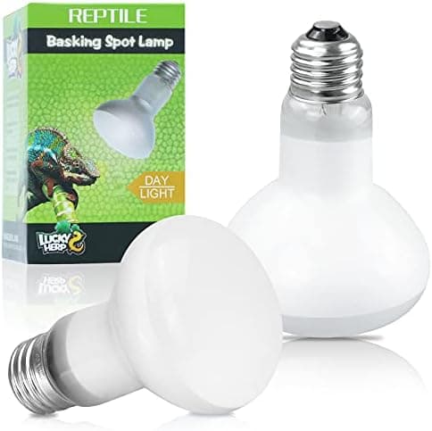 LUCKY HERP Reptile Heat Lamp - 100W (2nd Gen) Heat Lamp Bulbs for Reptiles 2 Pack, Amphibians Basking Heat Lamp Bulbs, UVA…