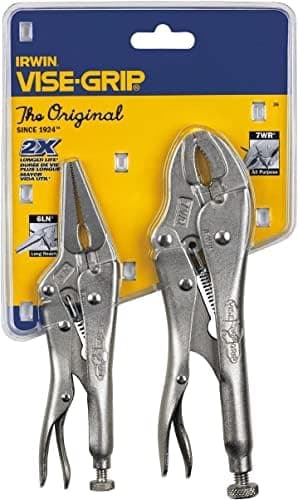 IRWIN Vise-Grip Original Locking Pliers with Wire Cutter Set, 2…