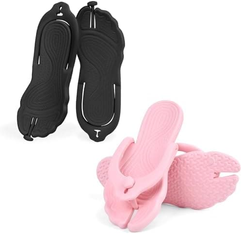 ZOORON Flip Flops for Women Men Travel Slippers Shower Shoes Foldable Bathroom Camp Beach Sandals Lightweight Non-Slip Quick Dry