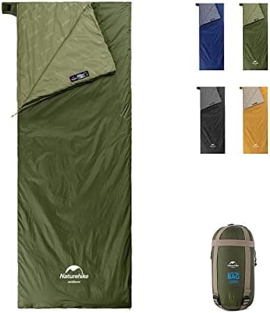 Naturehike Lightweight Compact Sleeping Bag, 59℉/32℉ Envelope Ultralight Backpacking Sleeping Bag Portable…