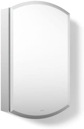 Kohler 3073-NA Archer 20" W x 31" H Aluminum Single-Door Bathroom Medicine Cabinet with Mirror…
