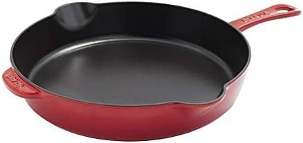 STAUB Cast Iron 11-inch Traditional Skillet - Cherry