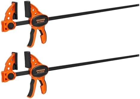 Jorgensen 24" One Hand Clamp/Spreader - 2-pack, Medium Duty, E-Z Hold Bar Clamps Set