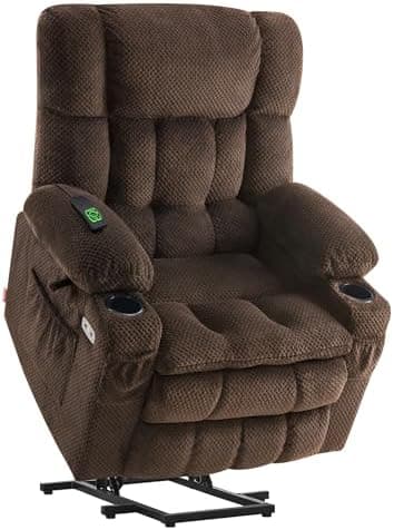 MCombo Dual Motor Power Lift Recliner Chair with Massage and Heat for…