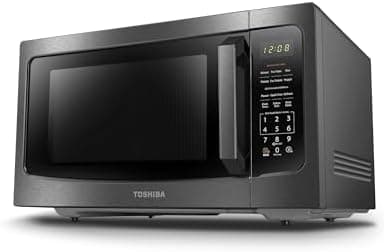 TOSHIBA ML-EM45P(BS) Countertop Microwave Oven with Smart Sensor and…