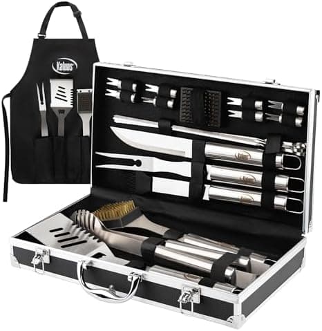 Kaluns Grilling Accessories, Dad Gifts for Fathers Day, Grilling Gifts, Heavy Duty Stainless Steel BBQ Tool Set for Outdoor Grill…