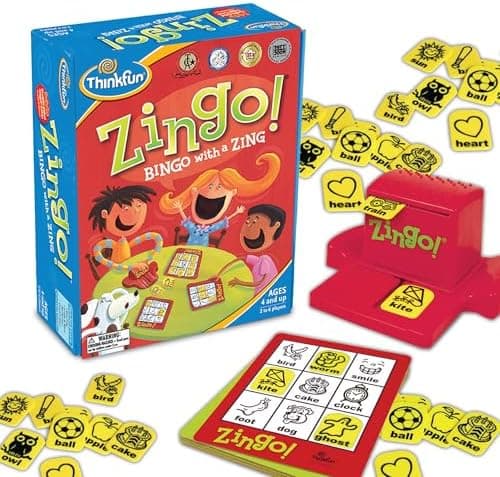 ThinkFun Zingo Bingo Award Winning Preschool Game for Pre-Readers and Early Readers Age 4 and Up - One of the Most Popular Board…