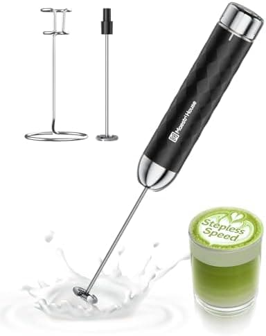 Maestri House Rechargeable Milk Frother with Stepless Speed Control…