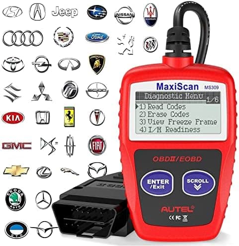 Autel OBD2 Scanner MS309 Universal Car Engine Fault Code Reader, Check Engine Light and Emission Monitor Status, OBDII CAN…