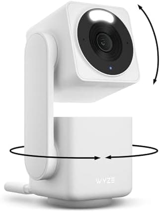 WYZE Cam Pan v4, 4K Smart Security Camera, AI Indoor/Outdoor Cameras for Home Security, Baby & Pet, Color Night Vision, 360°…