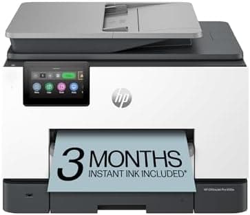 HP OfficeJet Pro 9135e Wireless All-in-One Color Inkjet Printer, Print, scan, copy, fax, ADF, Duplex printing…