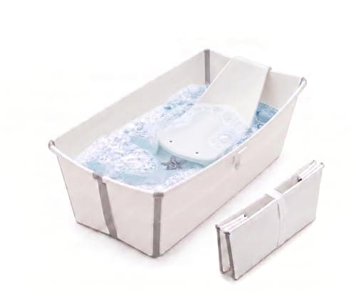 Stokke Flexi Bath Portable Baby Bathtub Bundle with Heat-Sensitive…