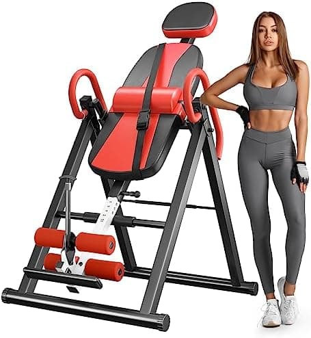 YOLEO Gravity Inversion Table for Back Pain Relief 2026 New Inversion Table w/Lumbar Support Easy to Assemble Back Stretcher…