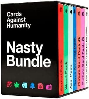 Cards Against Humanity Nasty Bundle • 6 Nasty Themed Packs + 10 All-New Cards