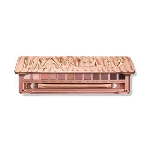 URBAN DECAY Naked 3, Soft Pink Neutral Eyeshadow Palette, Matte, Pearl, Metallic, Shimmer Finish, 12 Mauve…