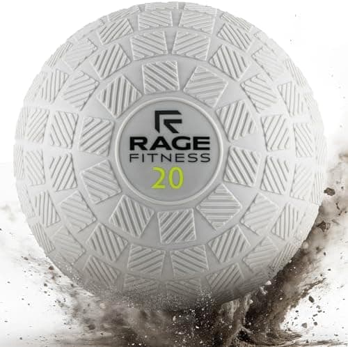 Rage Fitness Slam Ball,10, 15, 20lb Medicine Balls, Tread Texture For Firm Grip, Full Body Workout Dynamic Weighted Balls for…