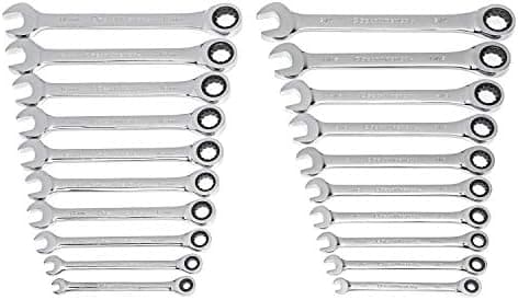 GEARWRENCH 20 Piece Ratcheting Combination Wrench | SAE & Metric | 35720A-02