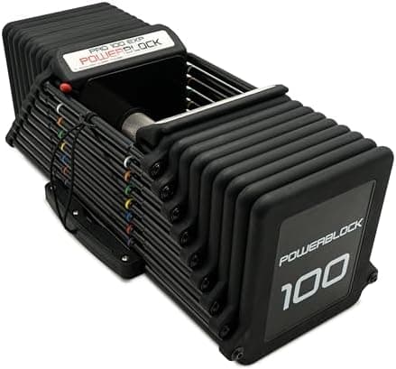 PowerBlock Pro 100 Adjustable Dumbbell, Sold As A Single Unit 5-100…