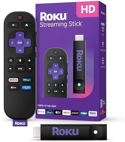 Roku Streaming Stick HD — HD Streaming Device for TV with Roku Voice…