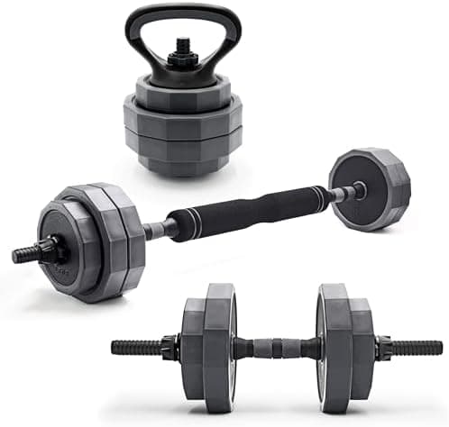 CAP Adjustable Weight Set, Multi-Use Adjustable Dumbbell Set for Home Gym Strength Training, Quick Change Free Weights System…