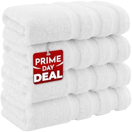 American Soft Linen Luxury Hand Towels for Bathroom, 600 GSM Heawy Weight 16x28 Size 100% Cotton…