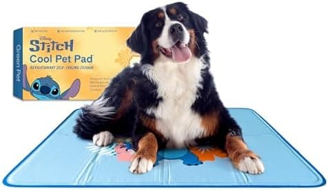 The Green Pet Shop Cool Pet Pad - Extra Large, Disney’s Stitch - Self-Cooling, Pressure Activated…