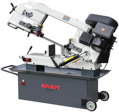 KAKA INDUSTRIAL Metal Horizontal Band Saw, 9 Inch/228mm Rectangular Cutting Capacity Metal Cutting Band Saw,4-Speed Dual Voltage…