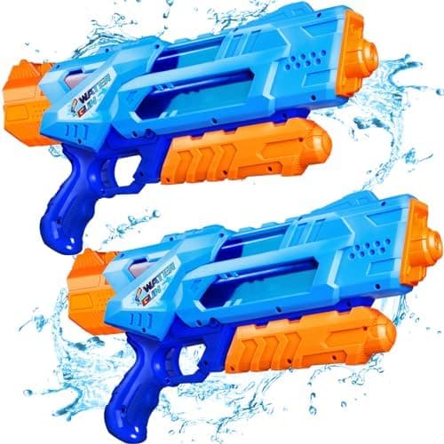 Quanquer 1200cc Super Squirt Water Guns for Kids Adults - 2 Pack Super Water Soaker with Excellent Range…