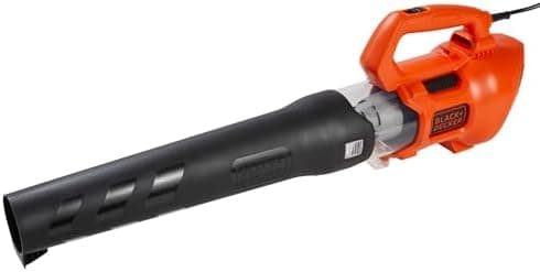 BLACK + DECKER Electric Leaf Blower, Hand Held Blowers for Lawn Care, Up to 450 CFM and 140 MPH Power, Axial, Lightweight, Corded…