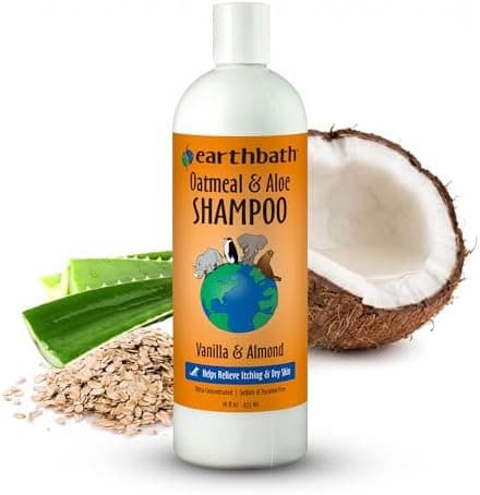 earthbath, Oatmeal & Aloe Dog Shampoo - Oatmeal Shampoo for Dogs, Itchy, Dry Skin Relief, Dog Wash…
