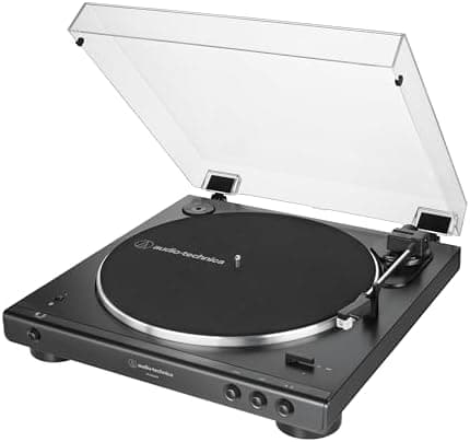 Audio-Technica AT-LP60XBT-BK Fully Automatic Wireless Belt-Drive Stereo Turntable, Hi-Fi, 2 Speed, Anti-Resonance, Die-Cast…