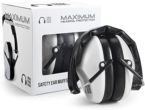 Pro For Sho 34dB NRR Hearing Protection Ear Muffs – Highest NRR Compact Design Ear Protection for Loud Events & Sensory Use